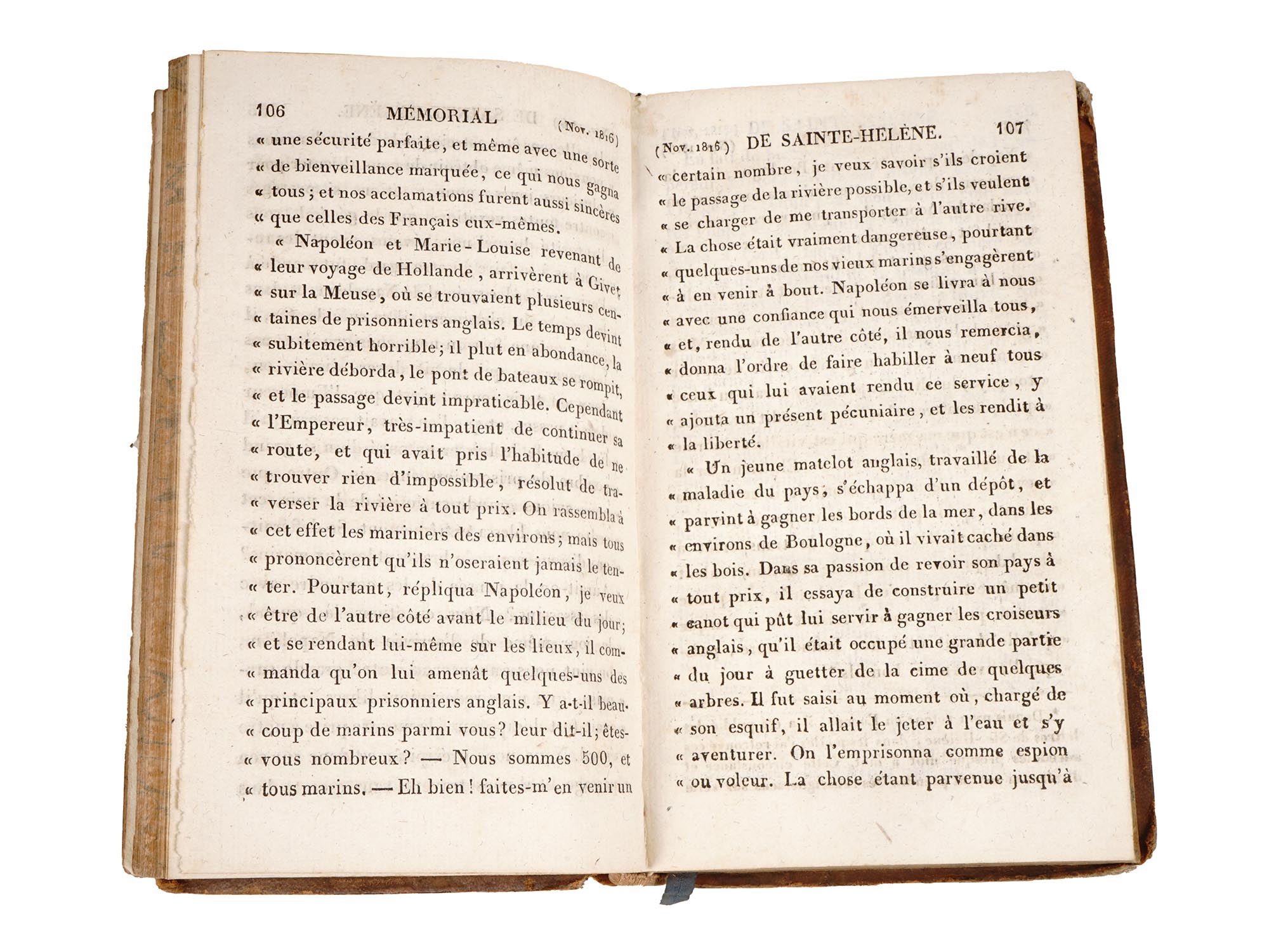 ANTIQUE 1823 NAPOLEON SAINT HELENA MEMORIAL BOOKS PIC-11